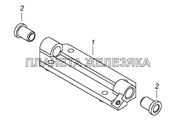 7406.1108038 Кронштейн вала привода КамАЗ-6520 (Euro-2, 3)